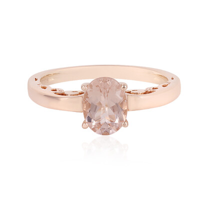 Anillo en oro con Morganita