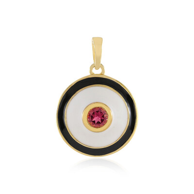 Colgante en plata con Turmalina rosa de Brasil (M de Luca)