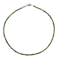 Collar en plata con Turmalina verde