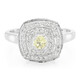 Anillo en plata con Danburita neón amarillo
