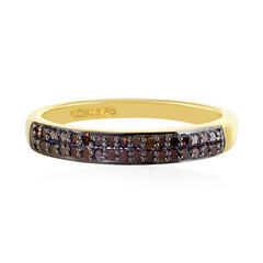 Anillo en plata con Diamante rojo I4