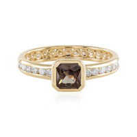 Anillo en oro con Granate de color cambiante (de Melo)