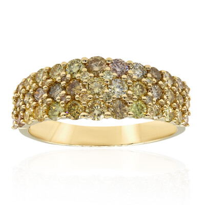Anillo en oro con Diamante fancy SI2 (CIRARI)