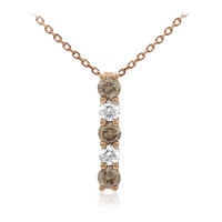 Collar en oro con Diamante chocolate SI2