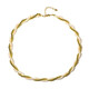Collar en plata con Hematita dorada