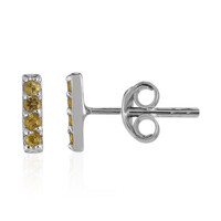Pendientes en plata con Citrino