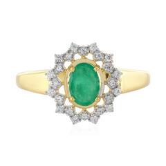 Anillo en plata con Esmeralda de Socoto