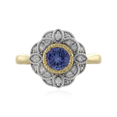 Anillo en plata con Tanzanita