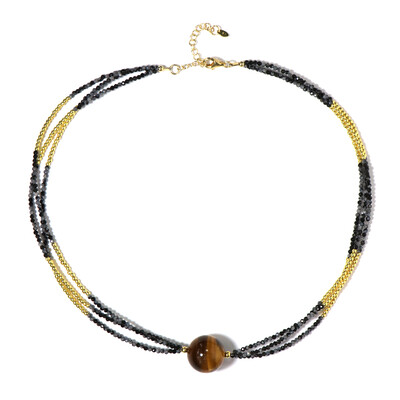 Collar en plata con Ojo de tigre (Riya)