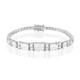 Brazalete en plata con Topacio blanco