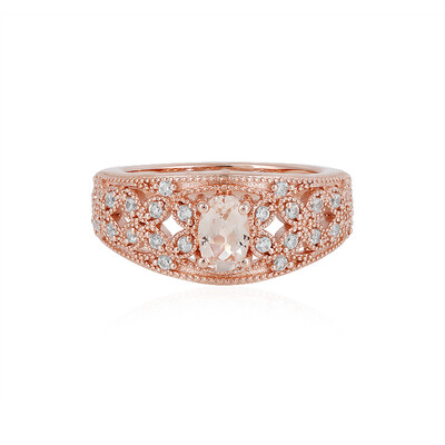 Anillo en plata con Morganita
