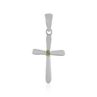 Colgante en plata con Diamante I3 amarillo