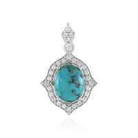 Colgante en plata con Turquesa
