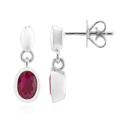 Pendientes en plata con Rubí de Birmania (Pallanova)