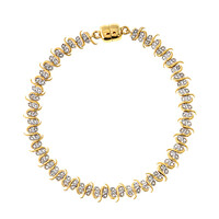 Brazalete en plata con Diamante I2 (I)