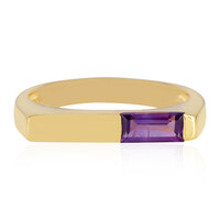 Anillo en plata con Amatista de Zambia