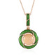 Collar en plata con Piedra de luna melocotón (Adela Silber)