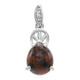 Colgante en plata con Obsidiana caoba