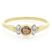 Anillo en plata con Zafiro Padparadscha