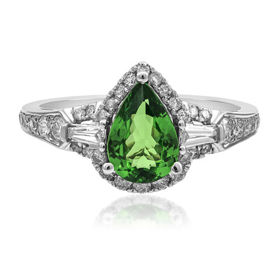 Anillo en oro con Granate tsavorita AAA (CIRARI)