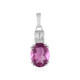 Colgante en plata con Fluorita rosa