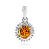 Colgante en oro con Zafiro naranja de Ban Ka Cha