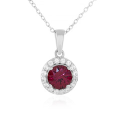 Collar en plata con Granate de Malawi
