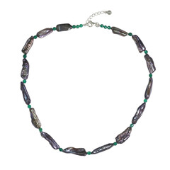 Collar en plata con Perla Keshi mística (TPC)
