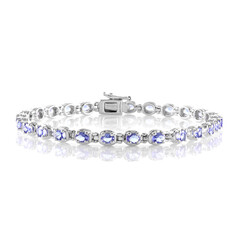 Brazalete en plata con Tanzanita
