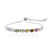 Brazalete en plata con Topacio azul cielo