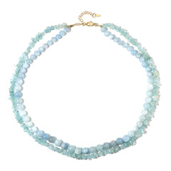 Collar en plata con Aguamarina de Brasil