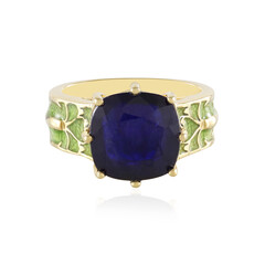 Anillo en plata con Zafiro azul de Madagascar (Adela Silber)