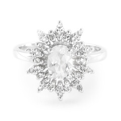 Anillo en plata con Goshenita
