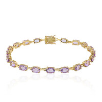 Brazalete en plata con Amatista Rosa de Francia