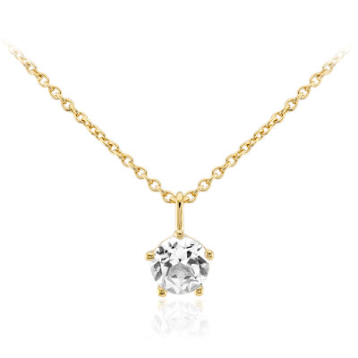 Collar en plata con Topacio blanco