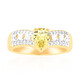 Anillo en oro con Berilo dorado de Australia
