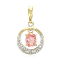 Colgante en plata con Zafiro Padparadscha