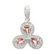 Colgante en plata con Zafiro Padparadscha