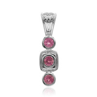 Colgante en plata con Turmalina rosa