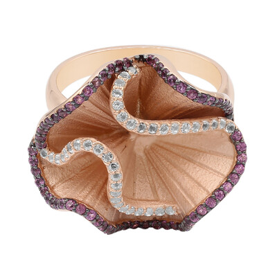 Anillo en plata con Rodolita