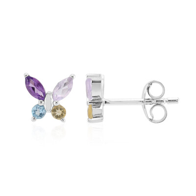 Pendientes en plata con Amatista