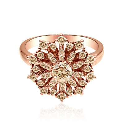 Anillo en oro con Diamante rosa de Francia de Argyle SI1 (Annette)