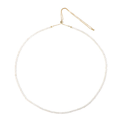 Collar en plata con Piedra de Luna arcoíris