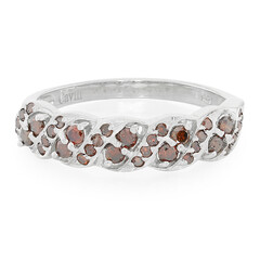 Anillo en plata con Diamante fantasía