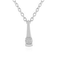 Collar en plata con Diamante I4 (J)