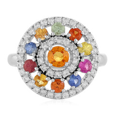 Anillo en plata con Zafiro
