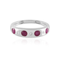 Anillo en plata con Rubí de Madagascar