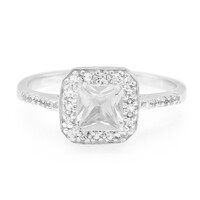 Anillo en plata con Petalita