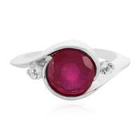 Anillo en plata con Rubí de Madagascar