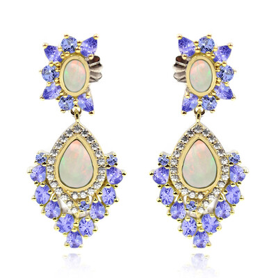 Pendientes en plata con Ópalo de Welo (Dallas Prince Designs)